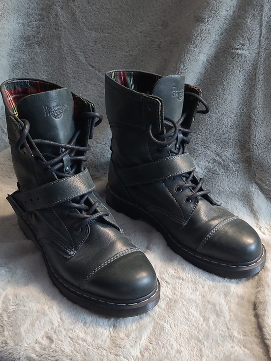 Dr. Martens Other - Dr. Martens 12153 Mid Calf Biker Style Leather Boots Mens 12